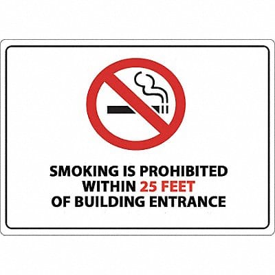 Label No Smoking within 25 Feet PK2