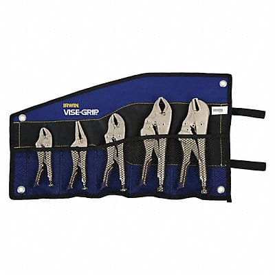 Locking Pliers Set 5 pcs. 3/8 W Jaw