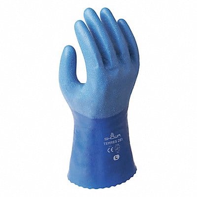 Chemical Resistant Gloves Blue L PR