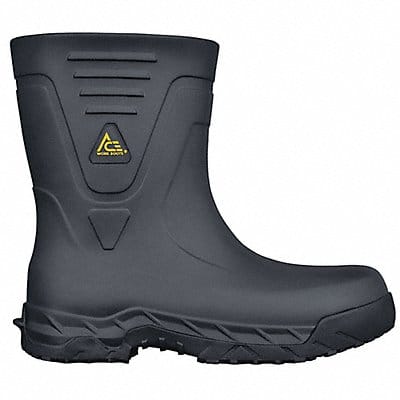 Rubber Boot Men s 7 Mid-Calf Black PR