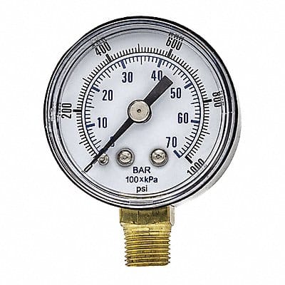 Pressure Gauge Nominal 1-1/2 Dial