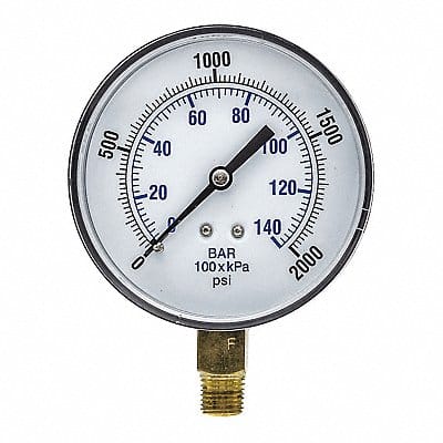 Pressure Gauge Nominal 3-1/2 Dial