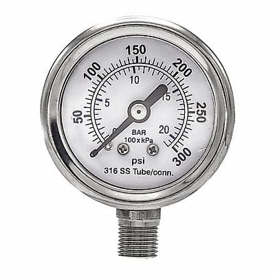 Pressure Gauge Nominal 1-1/2 Dial