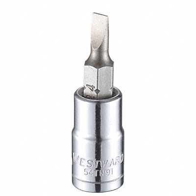 Socket Bit Steel 1/4 in TpSz 4 mm