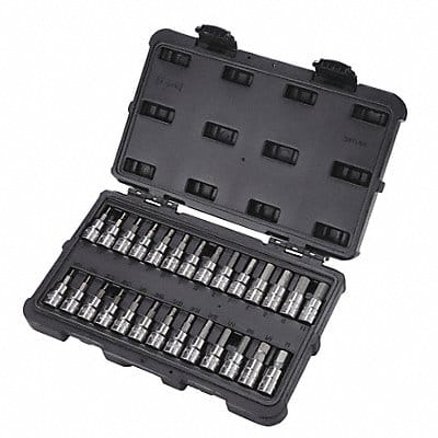 Socket Bit Set 3/8 in Drive Size 27 Pcs