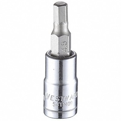 Socket Bit Steel 1/4 in TpSz 4.5 mm