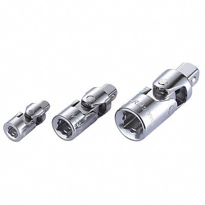 Unvrsl Joint Set Steel Chrome 1/4 in