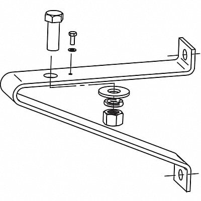 Wall/Pole Mounting Bracket 9-1/2 Lx11 W