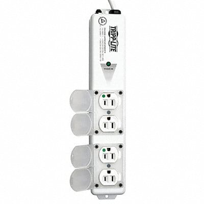 Outlet Strip 4 Outlet 15A 13-3/4 L Wht