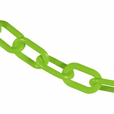 Plastic Chain 100 ft L Safety Green