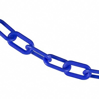 Plastic Chain 50 ft L Blue