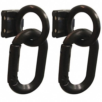 Carabiner Magnet Ring 3 Black PK6