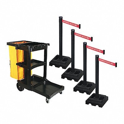 Barrier Systems Post Black 10 ft Belt