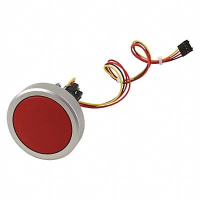 Round Push-Button Kit Red Plastic