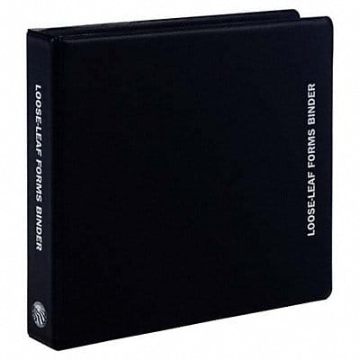 Forms Binder Hard Surface Black