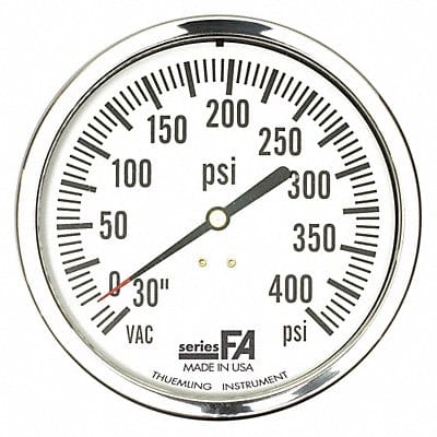 K4573 Compound Gauge 0 to 600 psi 4-1/2 Dial