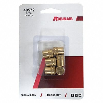 Brass Caps 1/4 O.D. 3-39/64 L PK6