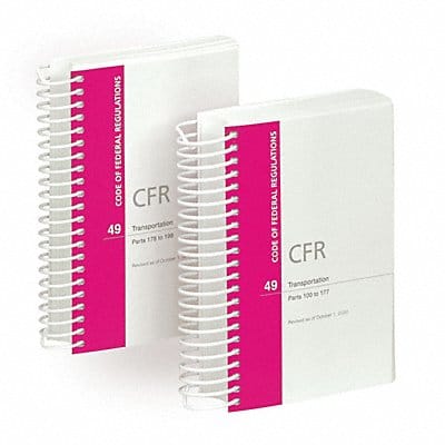 Reference Book 49 CFR Parts 100 To 199