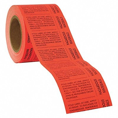 DOT Handling Label Dangerous 1 W PK500