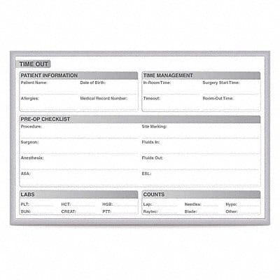 Time Out Board Dry-Erase Board 24-1/2 H