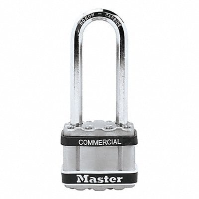 Keyed Padlock 13/16 in Rectangle Silver