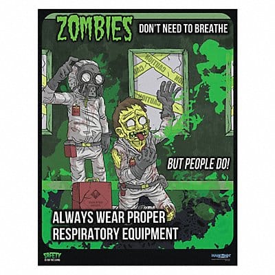 Safety Poster 12 in x 16 in Paper