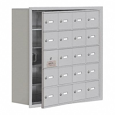 Locker 5x4Lckrs Slvr 30 x29 x9