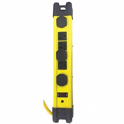 Surge Protector Outlet Strip Yellow