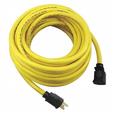 Lock Ext Cord 50ft 10Ga 15A SJTW Yel