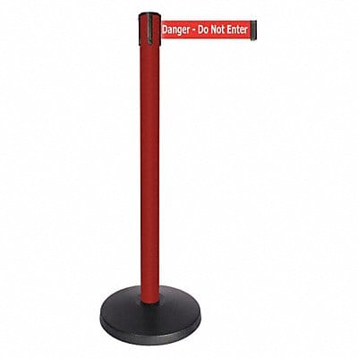 Barrier Post Red Post Red/White Txt Belt