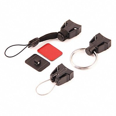 Key Reel Accessory Kit Plastic Black