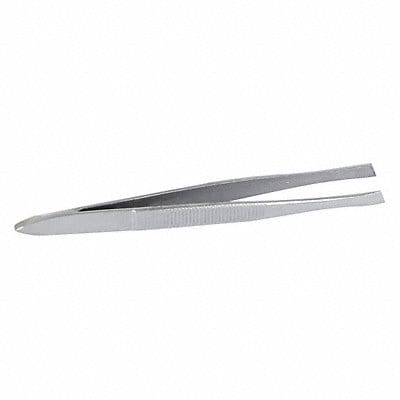 Tweezers Silver Slanted 3-1/2 L