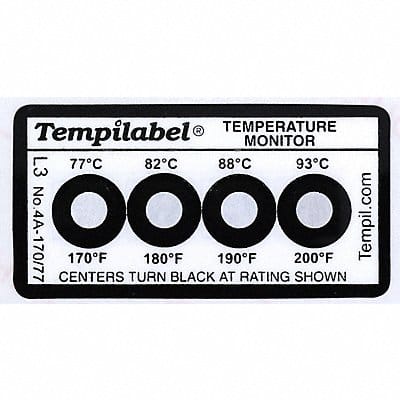 Non-Reversible Temp Indicator Strip PK10