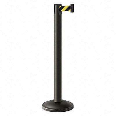 Barrier Post Steel Black Wrinkle