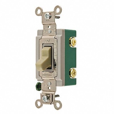 Wall Switch 30A Ivory 1-Pole Type Toggle