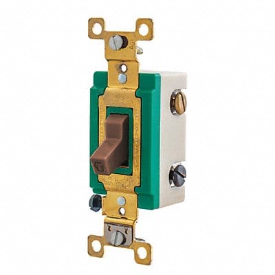 Wall Switch 30A Brown 3-Way Type Toggle