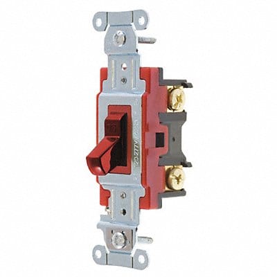 Wall Switch 20A Red 2-Pole Type Toggle