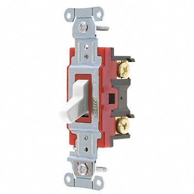 Wall Switch 20A White 2-Pole Type Toggle