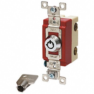 Wall Switch 20A Stainless Steel Locking