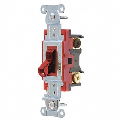 Wall Switch 20A Red 3-Way Type Toggle