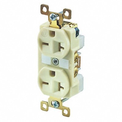 Receptacle Ivory 20A 6-20R NEMA Config.