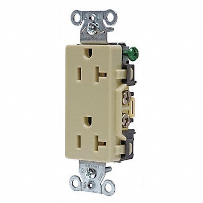 Receptacle Ivory 125VAC Decorator Outlet