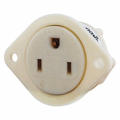 Flanged Receptacle Single Outlet 3 Wires