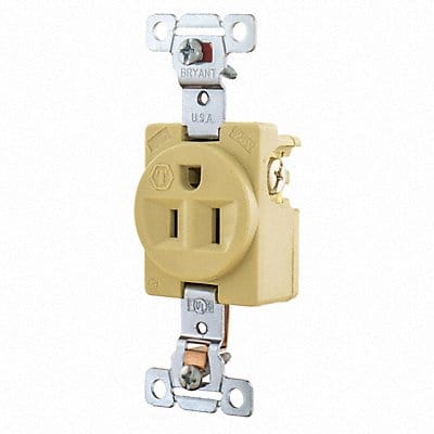 Receptacle Single Outlet 15A 3 Wires