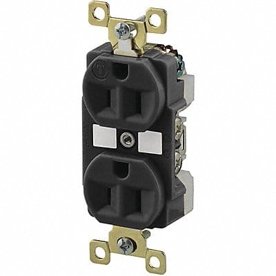 Receptacle Black 15A Weather Resistant