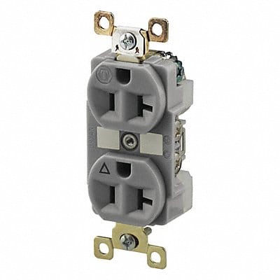 Receptacle Gray 20A Duplex Outlet