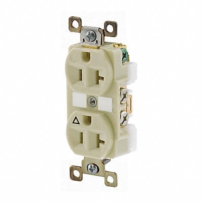 Receptacle Ivory 20A Duplex Outlet Nylon