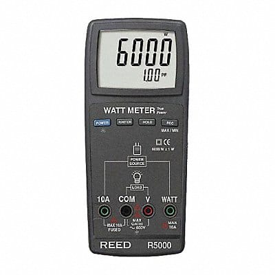 Watt Meter 6000W 10A 0 to 600V