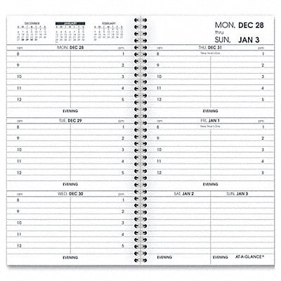 Desk Calendar Refill 3-1/4 x 6-1/4