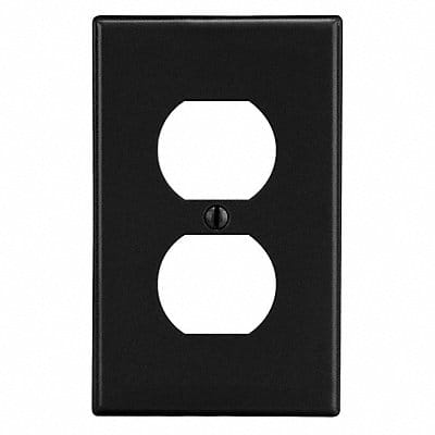 Duplex Receptacle Wall Plate Black